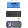 T4 Same Screen Version 1024x600 1200 Lumens Portable Home Theater LCD Projector, Plug Type:EU Plu...