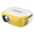 DR-860 1920x1080 1000 Lumens Portable Home Theater LED Projector, Plug Type:EU Plug(Yellow  White)