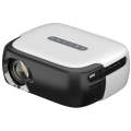 DR-860 1920x1080 1000 Lumens Portable Home Theater LED Projector, Plug Type:UK Plug(Black White)