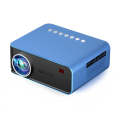 T4 Regular Version 1024x600 1200 Lumens Portable Home Theater LCD Projector, Plug Type:US Plug(Blue)