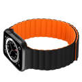 Silicone Magnetic Integrated Short Strap Watch Band For Apple Watch Series 8&7 45mm / SE 2&6&SE&5...