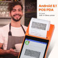 SGT-SP01 5.5 inch HD Screen Handheld POS Receipt Printer, Suit Version, EU Plug(Orange)
