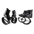 Jumping Shoes Bounce Shoes Indoor Sports Rebound Shoes, Size:M, 33/35(All Black Grey Label)