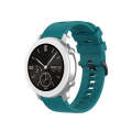 For Amazfit GTR Silicone Smart Watch Watch Band, Size:22mm(Dark Green)