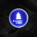 Car AcrylicColorful USB Charger Water Cup Groove LED Atmosphere Light(Christmas Tree)