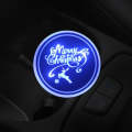 Car AcrylicColorful USB Charger Water Cup Groove LED Atmosphere Light(English Deer)