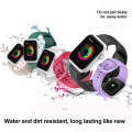 Silicone Watch Band For Apple Watch Series 9&8&7 41mm / SE 3&SE 2&6&SE&5&4 40mm / 3&2&1 38mm(Purple)