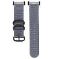 For Suunto CORE Three-ring Steel Buckle Nylon Watch Band(Grey)