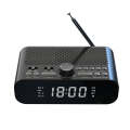DAB-A5 LED Display Bedside DAB/FM Clock Radio with Bluetooth Speaker, AU Version(Black)