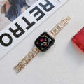 X Diamond Ladies Watch Band For Apple Watch Series 9&8&7 41mm / SE 3&SE 2&6&SE&5&4 40mm / 3&2&1 3...