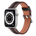 Color Matching Leather Watch Band For Apple Watch Ultra 49mm&Watch Ultra 2 49mm / Series 9&8&7 45...