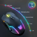 ONIKUMA CW905 2.4G RGB Lighting Wireless Mouse(Black)