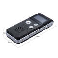 SK-012 4GB USB Dictaphone Digital Audio Voice Recorder with WAV MP3 Player VAR Function(Black)