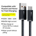 Baseus 100W USB to Type-C / USB-C Dynamic Series Fast Charging Data Cable, Length:1m(Dark Grey Blue)