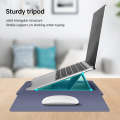 13 inch Multifunctional Mouse Pad Stand Handheld Laptop Bag(Blue)