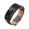 For Huawei Band 3 Smart Bracelet Leather Watch Band(Gray)