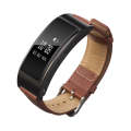 For Huawei Band 3 Smart Bracelet Leather Watch Band(Brown)