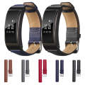 For Huawei Band 3 Smart Bracelet Leather Watch Band(Navy Blue)