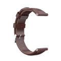 For Huawei B5 Oil wax Leather Watch Band(Brown)