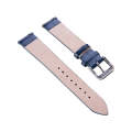 For Huawei B5 Bamboo Leather Watch Band(Blue)