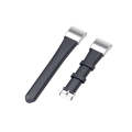For Huawei Band 3 & 4 Pro Oil wax Leather Watch Band(Navy Blue)