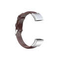 For Huawei Band 3 & 4 Pro Oil wax Leather Watch Band(Brown)