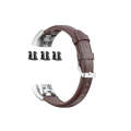 For Huawei Band 3 & 4 Pro Oil wax Leather Watch Band(Brown)