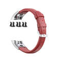 For Huawei Honor 4 & 5 Oil Wax Leather Watch Band(Big Red)