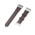 For Garmin Fenix 6S / Fenix 7S Oil Wax Calfskin Leather Watch Band(Coffee)