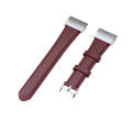 For Garmin Fenix 6S / Fenix 7S Oil Wax Calfskin Leather Watch Band(Crimson)