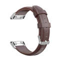 For Garmin Fenix 6X / Fenix 7X Quick Release Oil wax Calfskin Leather Watch Band(Brown)