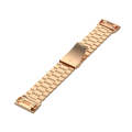 For Garmin Fenix 5 Stainless Steel Watch Band(Rose Gold)