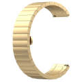 For Garmin Forerunner 245 Stainless Steel Watch Band & Butterfly Buckle(Golden)