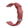 For Garmin Forerunner 245 Oil Wax Calfskin Leather Watch Band(Red)