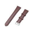 For Garmin Forerunner 245 Oil Wax Calfskin Leather Watch Band(Brown)