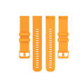 For Garmin Vivoactive 4S Small Plaid Silicone Watch Band( Orange)