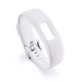 For Garmin Vivofit 4 Gloss & Color Integrated Silicone Watch Band(White)