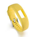 For Garmin Vivofit 4 Gloss & Color Integrated Silicone Watch Band(Yellow)