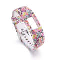 For Garmin Vivofit 4 Gloss & Color Integrated Silicone Watch Band(Facebook)