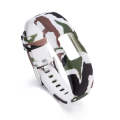 For Garmin Vivofit 4 Gloss & Color Integrated Silicone Watch Band(Camouflage)