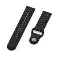 For Galaxy SM R800 46mm Silicone Breathable Watch Band(Black)
