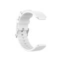 For Huami Amazfit 2/A1807 Steel Buckle Silicone Watch Band(White)