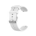 For Huami Amazfit 2/A1807 Steel Buckle Silicone Watch Band(White)