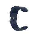 For Huami Amazfit 2/A1807 Steel Buckle Silicone Watch Band(Midnight Blue)