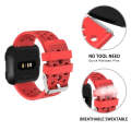 For FITBIT Versa Breathable Watch Band(Orange Red)