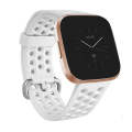 For FITBIT Versa 2 Breathable Silicone Watch Band(White)