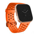 For FITBIT Versa 2 Breathable Silicone Watch Band(Orange)