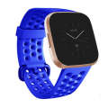 For FITBIT Versa 2 Breathable Silicone Watch Band(Blue)