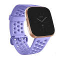 For FITBIT Versa 2 Breathable Silicone Watch Band(Light Purple)
