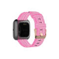 For FITBIT Versa Canvas Watch Band(Pink)